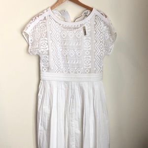 Madewell Eyelet Geo Lace Dress 0
